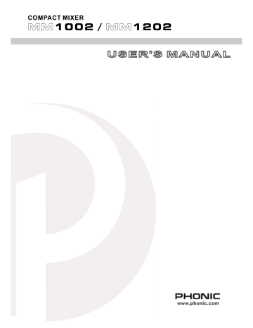 Phonic MM1202 User Manual | Manualzz