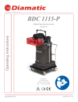 Diamatic BDC 1115-P Operating Instructions Manual