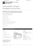 SWS SeceuroGlide Compact Installation Instructions Manual
