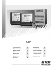 GNB 2100HP, 2100LP Operating Instructions Manual