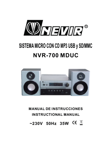 Nevir NVR-700 MDUC Instructional Manual | Manualzz