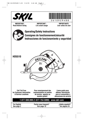 Skil HD55, HD5510 Operating/Safety Instructions Manual | Manualzz