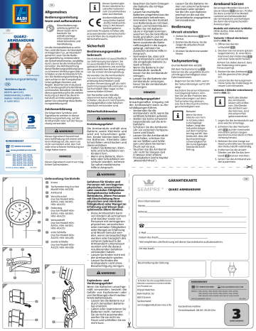 ALDI Sempre HO6-AU220 Bedienungsanleitung | Manualzz