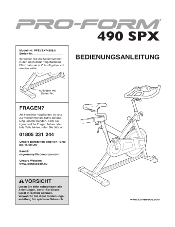 proform 490 spx