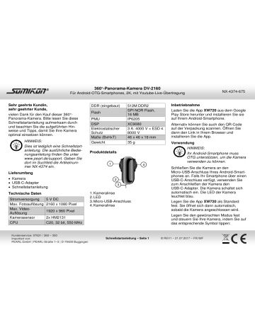 Somikon NX-4374-675 Schnellstartanleitung | Manualzz