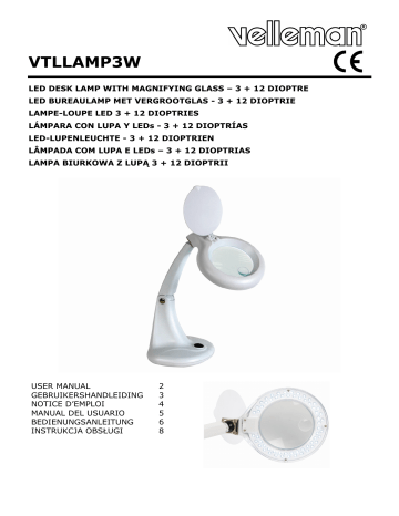 Velleman VTLLAMP3W Bedienungsanleitung | Manualzz