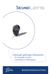 Starkey Hearing Technologies Sound Lens IIC Bedienungsanleitung