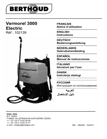 Berthoud Vermorel 3000 Bedienungsanleitung | Manualzz