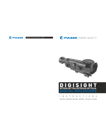 Pulsar DIGISIGHT N750A, DIGISIGHT N770A, DIGISIGHT N770UA, DIGISIGHT N750UA Инструкция по применению | Manualzz