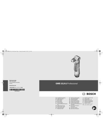 Bosch GWB 10,8-LI Benutzerhandbuch | Manualzz