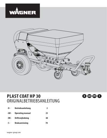 WAGNER PLAST COAT HP 30 Originalbetriebsanleitung | Manualzz