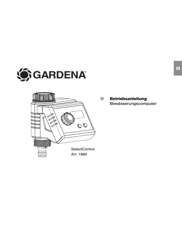 Gardena SelectControl1885 Bedienungsanleitung Manualzz