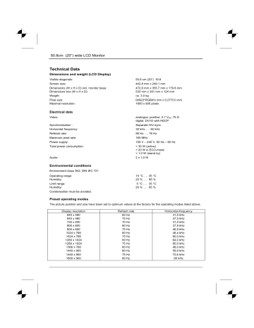Fujitsu DISPLAY L20T-3 LED Manual | Manualzz