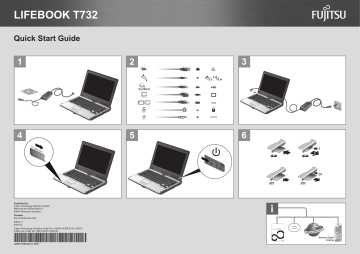Fujitsu LIFEBOOK T732 vPro Quick Start Guide | Manualzz