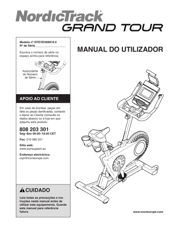 nordictrack grand tour bike manual