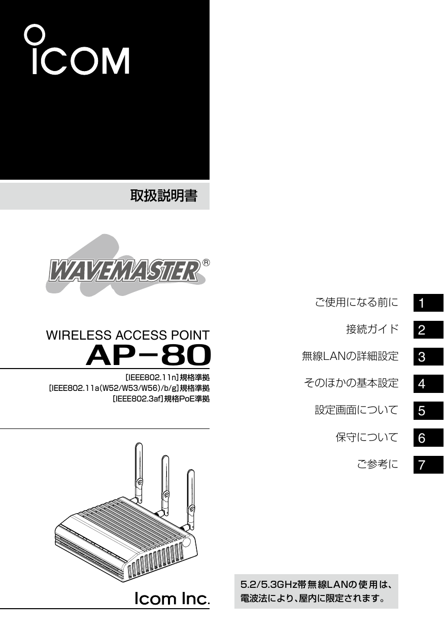 ICOM AP-80 取扱説明書 | Manualzz