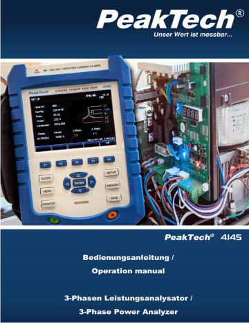 Peaktech P 4145 Power Analyzer Owner's Manual | Manualzz