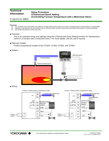 YOKOGAWA UTAdvanced UT32A Technical Information | Manualzz