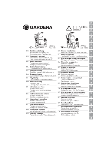 Gardena 7000/C, 7000/D Betriebsanleitung Manualzz