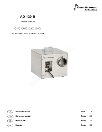 Dantherm AD 120 B Handbuch | Manualzz