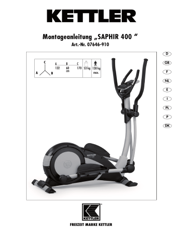 Kettler verso 309 discount cross trainer manual