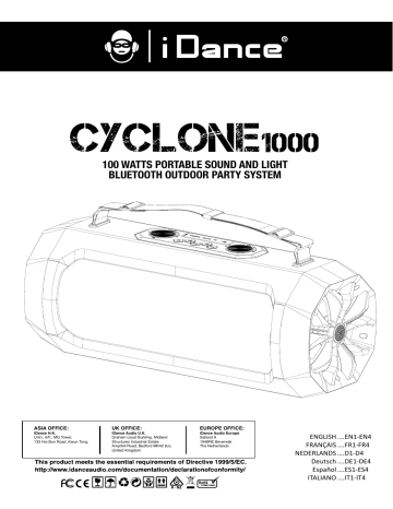 iDance CYCLONE 1000 Manual | Manualzz