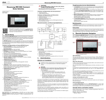 elsner elektronik WS 1000 Schnellstartanleitung | Manualzz