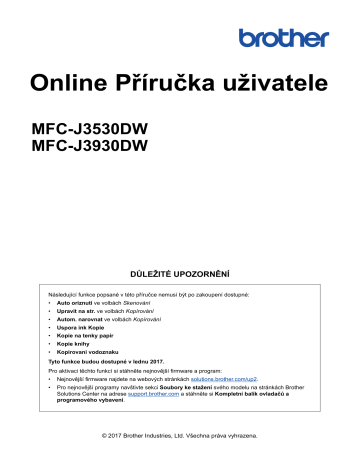 Brother MFC-J6535DW(XL) Inkjet Printer Používateľská príručka | Manualzz