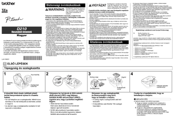 Brother PT-D210 P-touch Navodila za uporabo | Manualzz