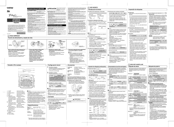 Brother PT-D210 P-touch Manual de usuario | Manualzz