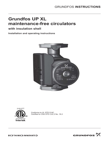 Grundfos UPS 50-60 Instrucciones De Instalación Y Funcionamiento | Manualzz