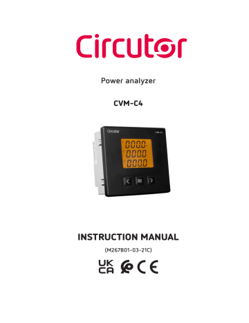 Circutor CVM-C4 Multi-function Owner's Manual | Manualzz