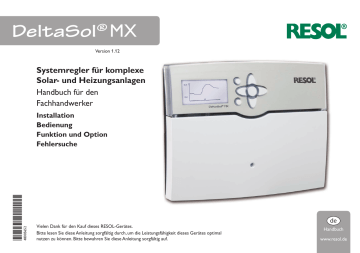 Resol DeltaSol MX Bedienungsanleitung | Manualzz