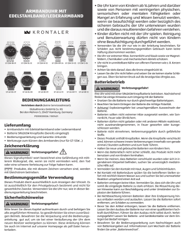 Krontaler GT-SSE-BK,BL-02,W-03,AM-04,SV-05,S-06,LW-DG-07,BL-08,BK-09,LG ...