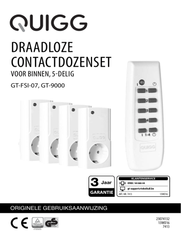 Quigg GT-9000 GT-FSI-07 Indoor Remote Control Socket Assortment ...
