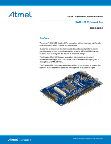 Atmel SAM L22 Xplained Pro User Manual | Manualzz