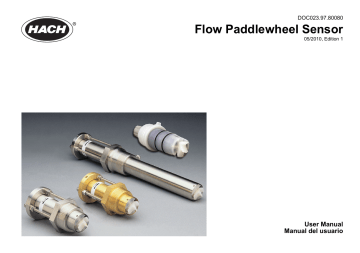 Hach Flow Paddlewheel Sensor Manual Del Usuario | Manualzz