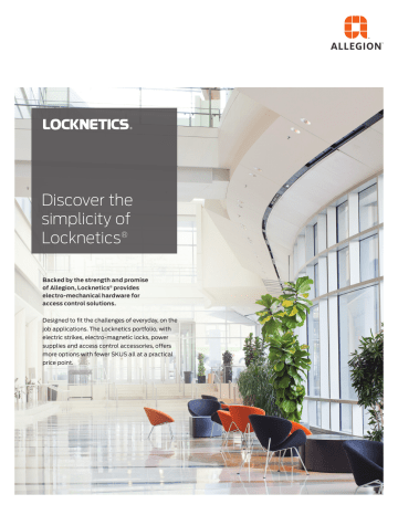 Locknetics WMG Data Sheet | Manualzz