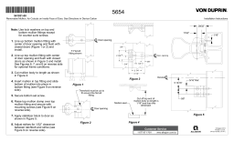 Von Duprin 5754 Installation instructions