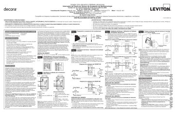 Leviton OSSMT-MDW Occupancy Manual De Usuario | Manualzz