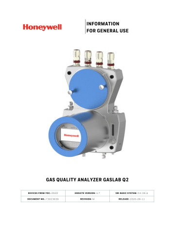 Honeywell GasLab Q2 Manual | Manualzz