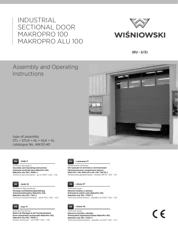 Wisniowski Makropro Alu Assembly And Operating Instructions Manual