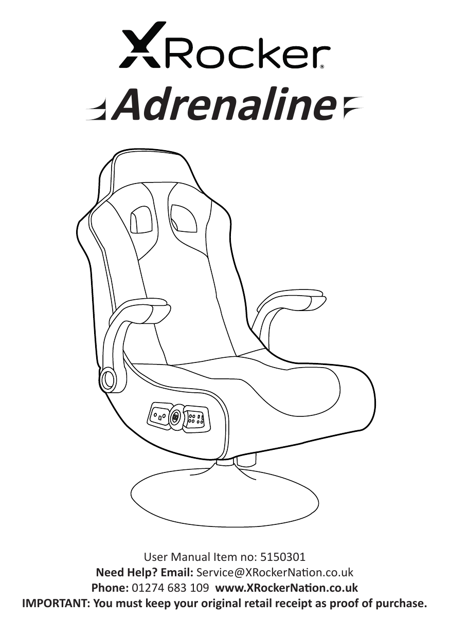 X rocker chair discount instructions