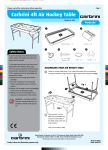 Carbrini 1054 4FT AIR HOCKEY TABLE Instruction Manual