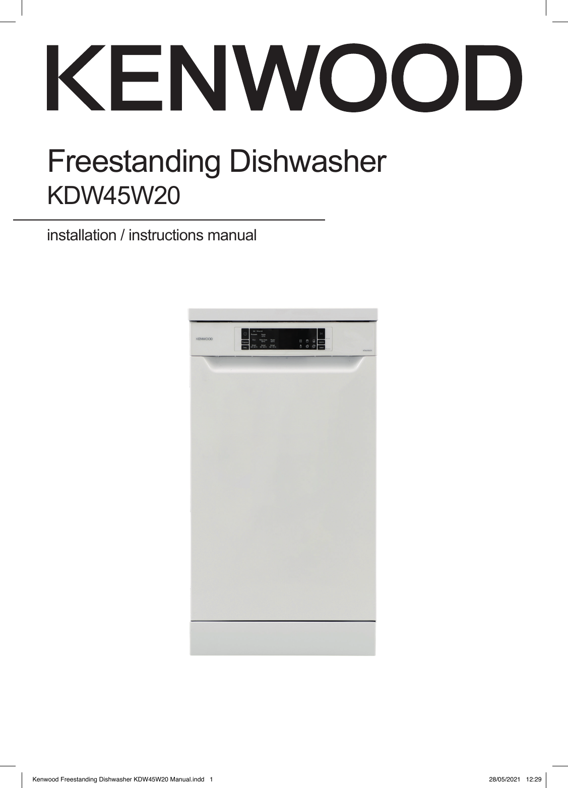 F5 kenwood store dishwasher