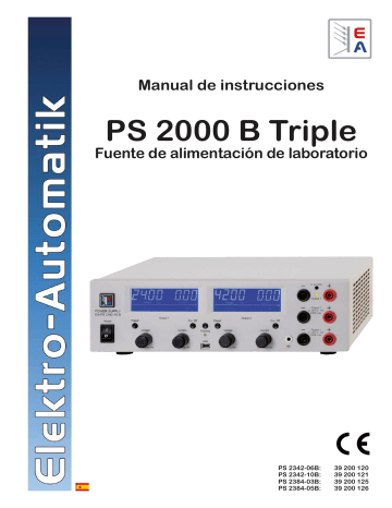 Electro-Automatik PS 2384-03B Manual De Usuario | Manualzz