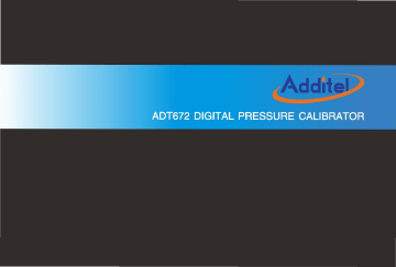 Additel ADT672 User Manual | Manualzz