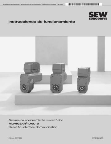 Sew Eurodrive MOVIGEAR-DAC-B Instrucciones De Operación | Manualzz