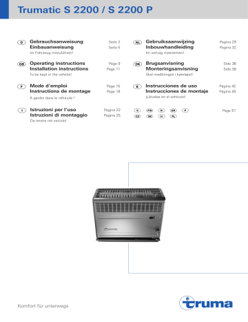 Stufa Truma S 2200 Automatica - CODICE: 00421