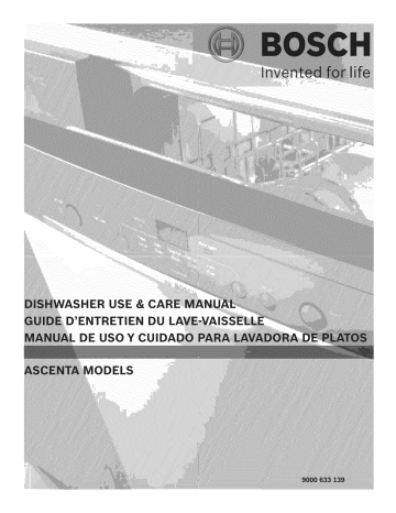 Bosch SHE3AR75UC/14 Dishwasher Owner's Manual | Manualzz